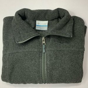 🦖 COLUMBIA Dk Gray Steens Mountain Fleece Zip Up